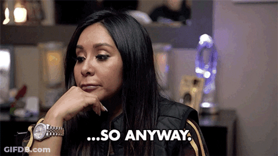 Celebrity Nicole Lavalle Snooki Oh No Anyway GIF