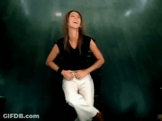 Celine Dion Spinning On Chair GIF
