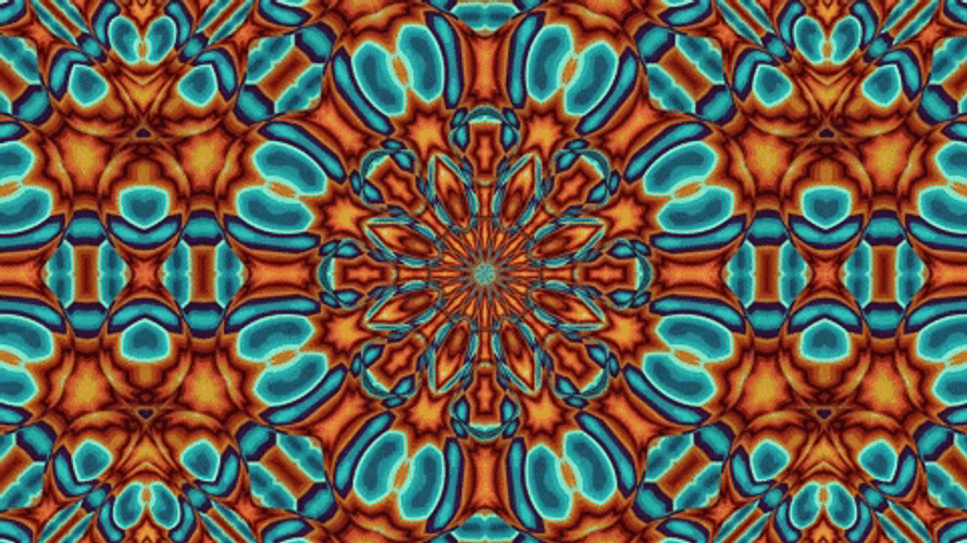 Cell Like Movement Digital Art Kaleidoscope GIF