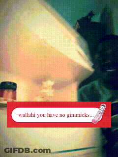 Cell Phone Saying Wallahi You Have No Gimmicks GIF