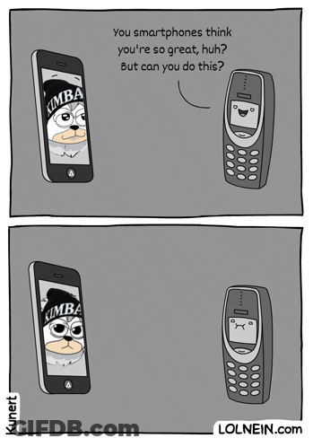 Cell Phone With Dog On Screen GIF