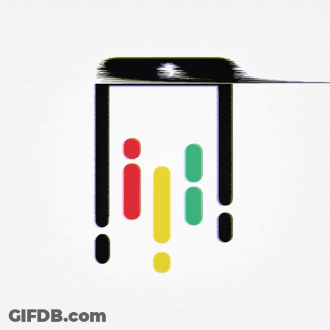 Cell Phone With Red Yellow Green Exclamation Point GIF