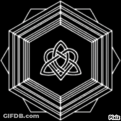 Celtic Knot In Hexagon GIF