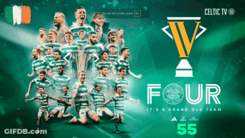 Celtic TV Poster With Players GIF