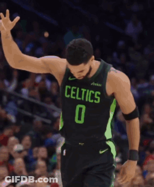 Celtics Basketball Player In Green And Black Jersey GIF