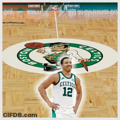 Celtics Basketball Player On Court GIF