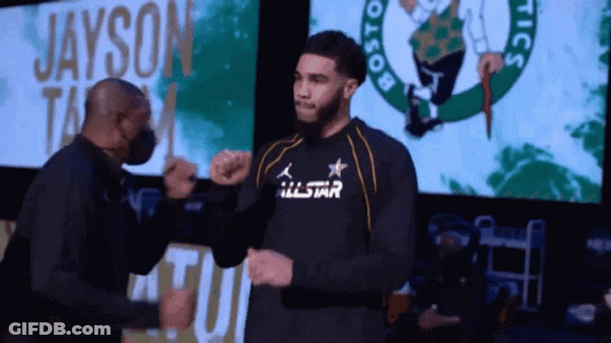 Celtics Jayson Tatum Entrance Handshake GIF