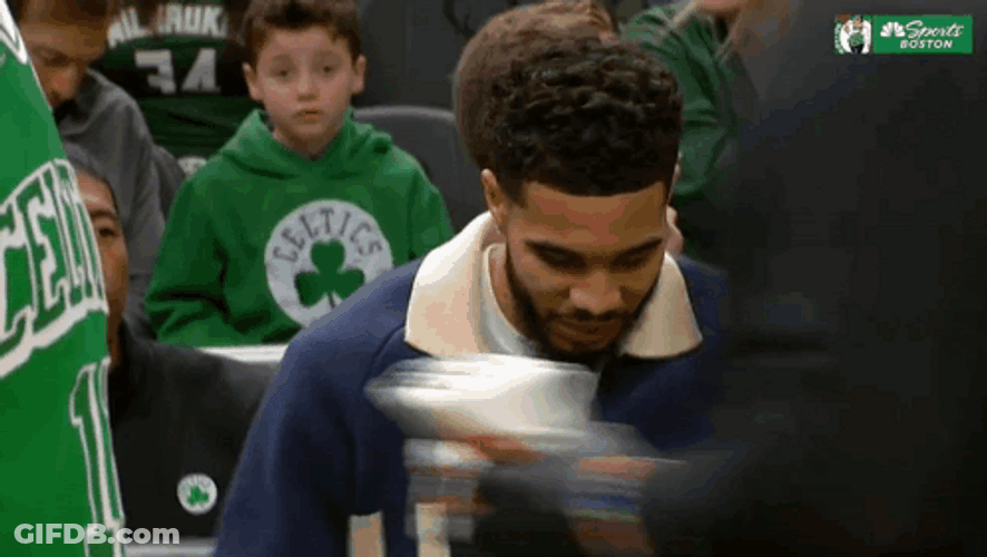 Celtics Jayson Tatum Laughing GIF