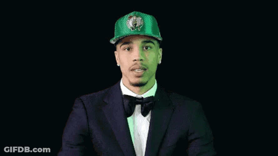 Celtics Jayson Tatum Winking Laughing GIF