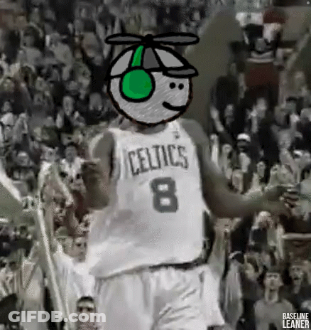 Celtics Player Dancing In Front Of Fans GIF