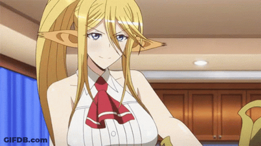 Centorea Shianus Holding Shinai Anime Sword GIF