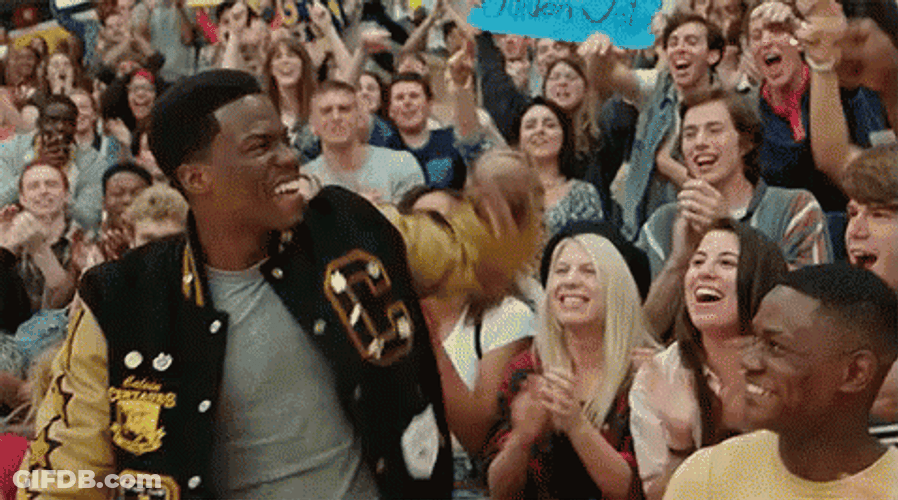 Central Intelligence Kevin Hart Crowd Cheering GIF