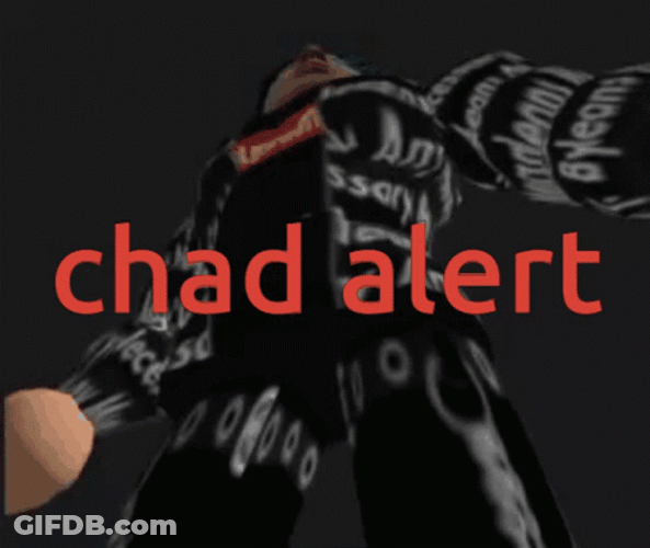 Chad Alert Roblox Character GIF