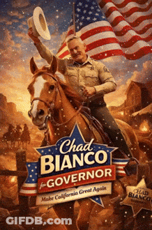 Chad Bianco For Governor Man On Horse GIF