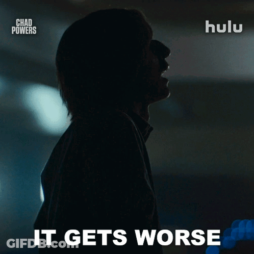 Chad Powers Poster Man In Dark Room GIF