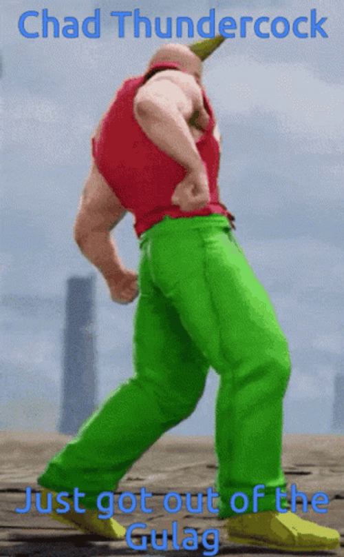Chad Thundercock Walking GIF