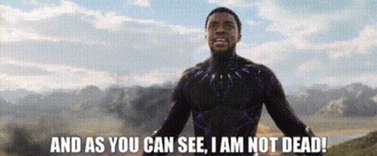 Chadwick Aaron Boseman Im Alive GIF