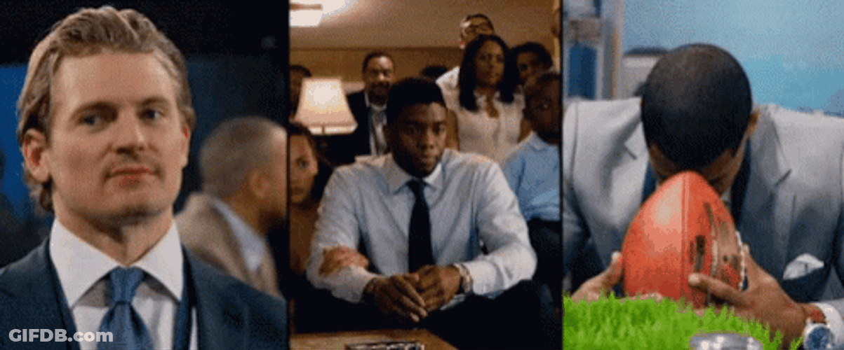 Chadwick Boseman Draft Day GIF