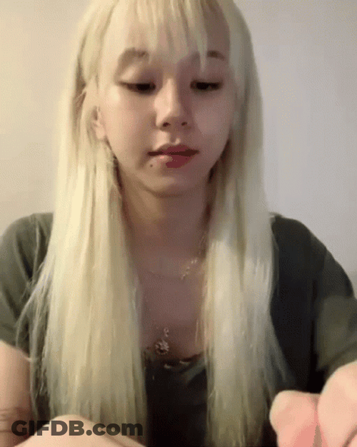 Chaeyoung Drawing Heart In Paper GIF