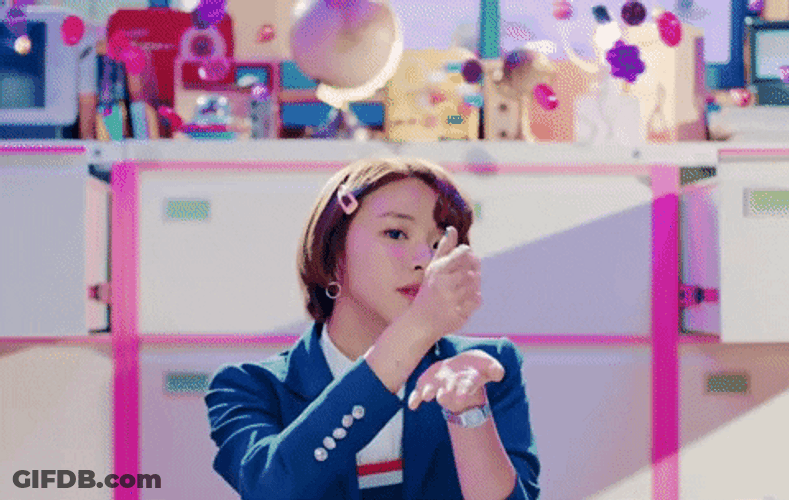 Chaeyoung Shooting Chocolates In Signal MV GIF