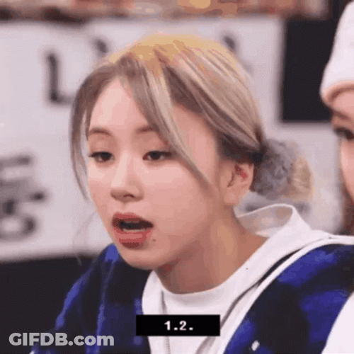 Chaeyoung Staring With Serious Look GIF