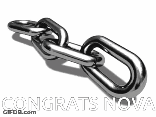 Chain With Congrats Nova GIF