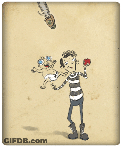Chainsaw Babysitting Side Show GIF