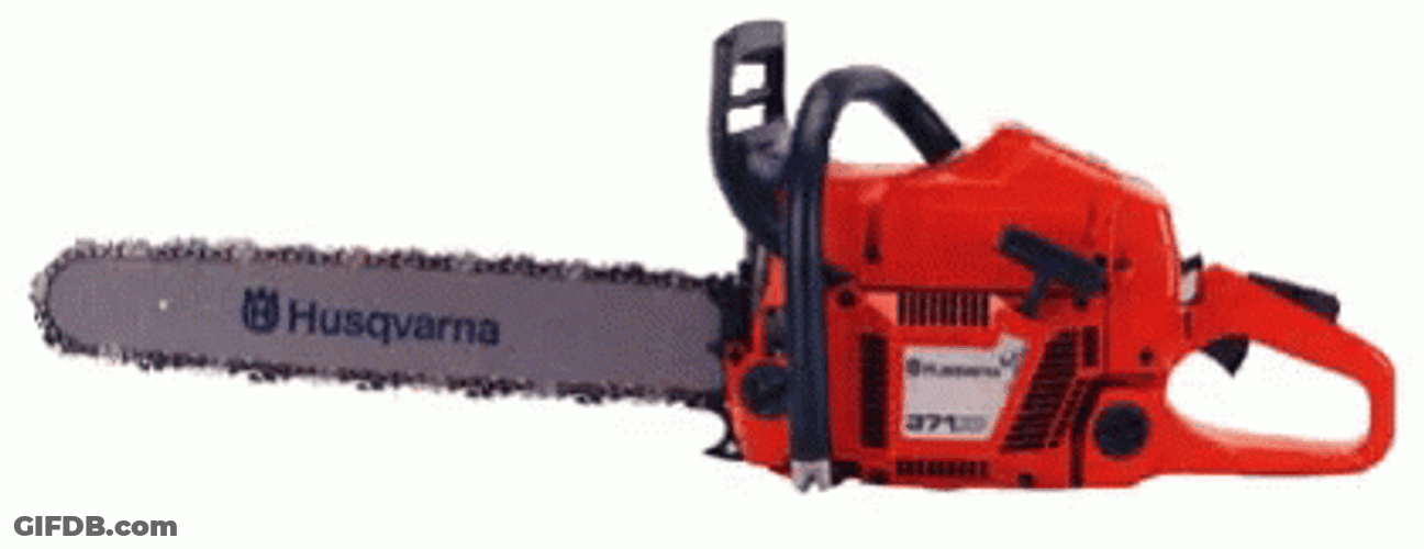 Chainsaw Husqvarna Moving Blade GIF