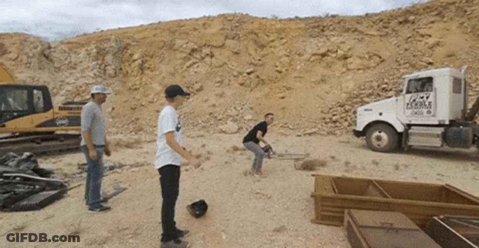 Chainsaw Quarry Open Pit Mine GIF