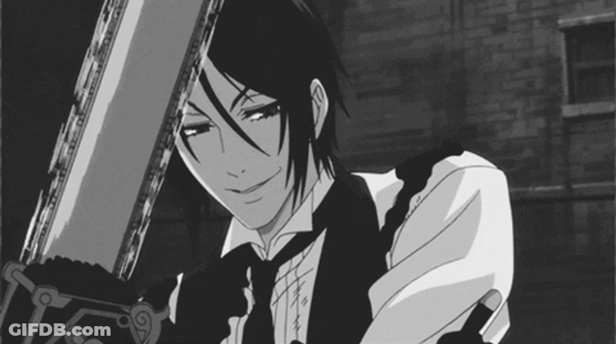 Chainsaw Sebastian Michaelis Black Butler GIF