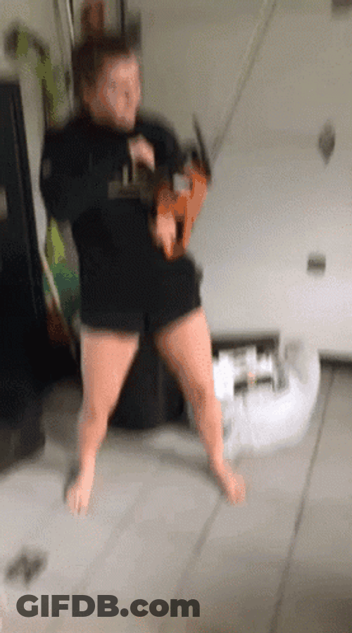 Chainsaw Tool Crazy Face GIF