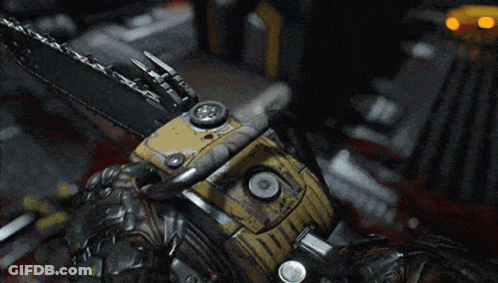 Chainsaw With Codex Entry Acquired GIF