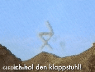 Chair In The Sky Ich Hol Den Klappstuhl GIF