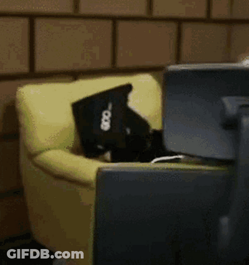 Chair Spin Hachubby Thinking Sad Frustrated GIF