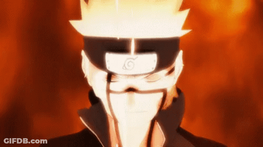 Chakra Power Nine Tails Naruto GIF
