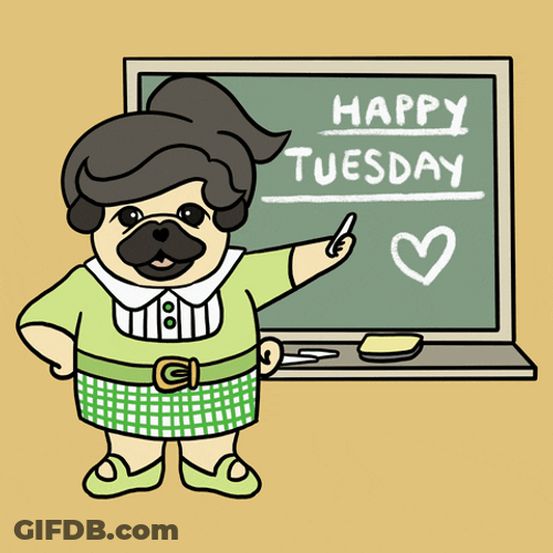 Chalk Happy Tuesday GIF