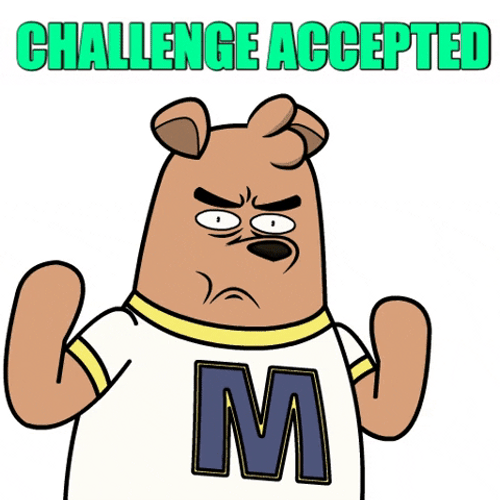 Challenge Accepted Bear GIF