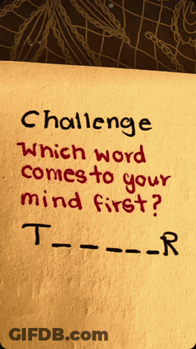 Challenge Which Word Comes To Your Mind First GIF