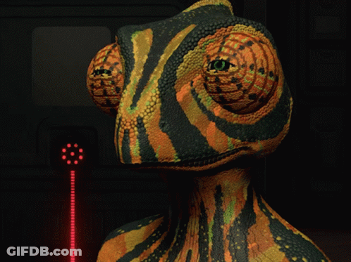 Chameleon Waving Hand GIF