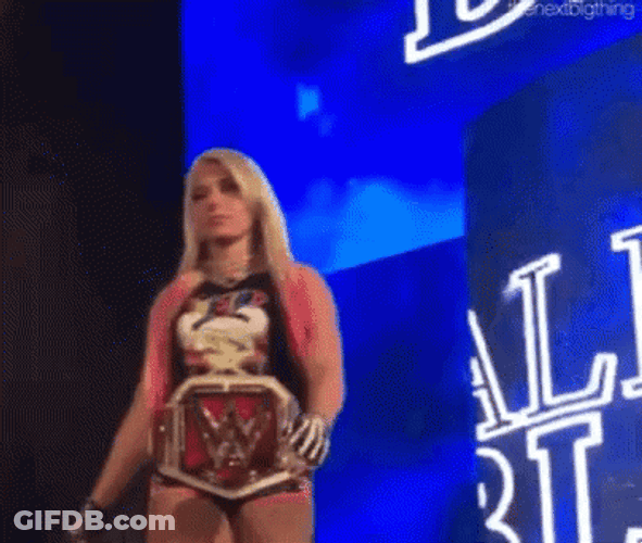 Champ Is Here Alexa Bliss Appearing On Stage GIF