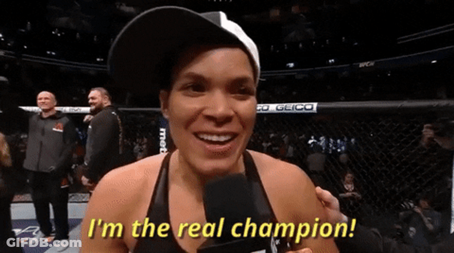 Champ Is Here Amanda Nunes GIF