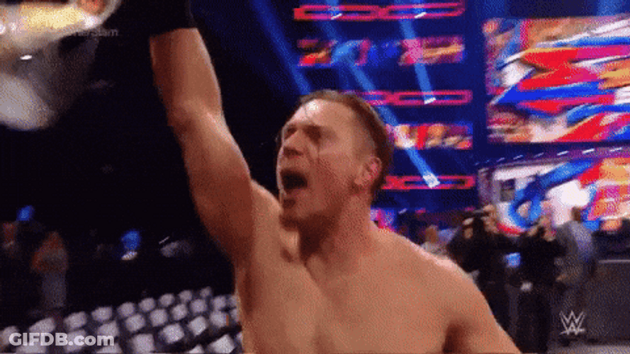 Champ Is Here The Miz Showing Off Belt GIF