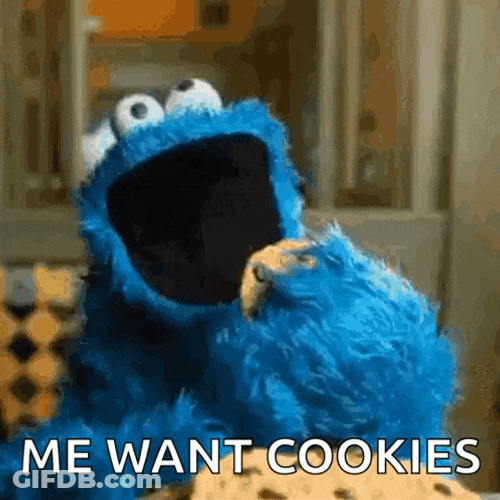 Champagne Barbie Cookie Monster GIF