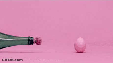 Champagne Bottle Opening With Smoke GIF