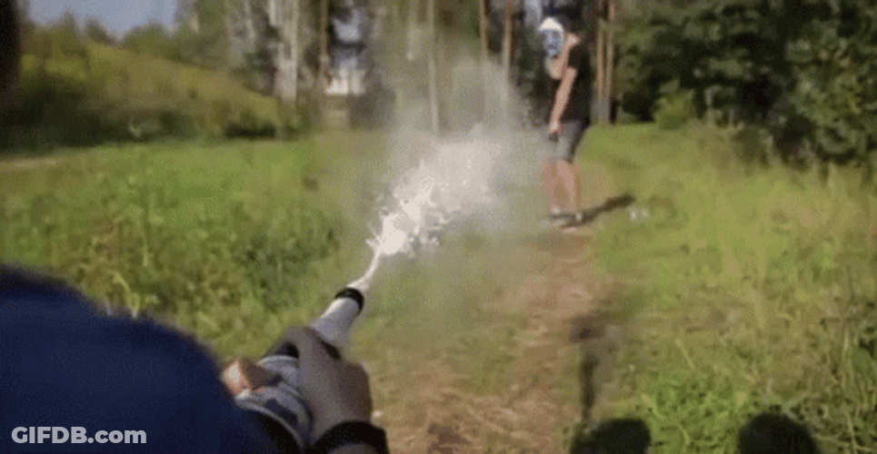 Champagne Cork Popping Outdoors GIF