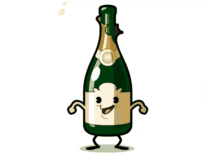 Champagne Dance GIF