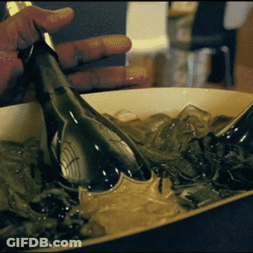 Champagne Popping Ad GIF