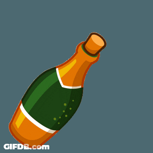 Champagne Popping Cork Blow GIF