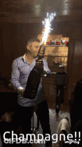 Champagne Yallah GIF