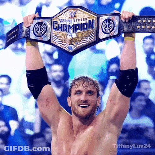 Champion Logan Paul Wwe GIF